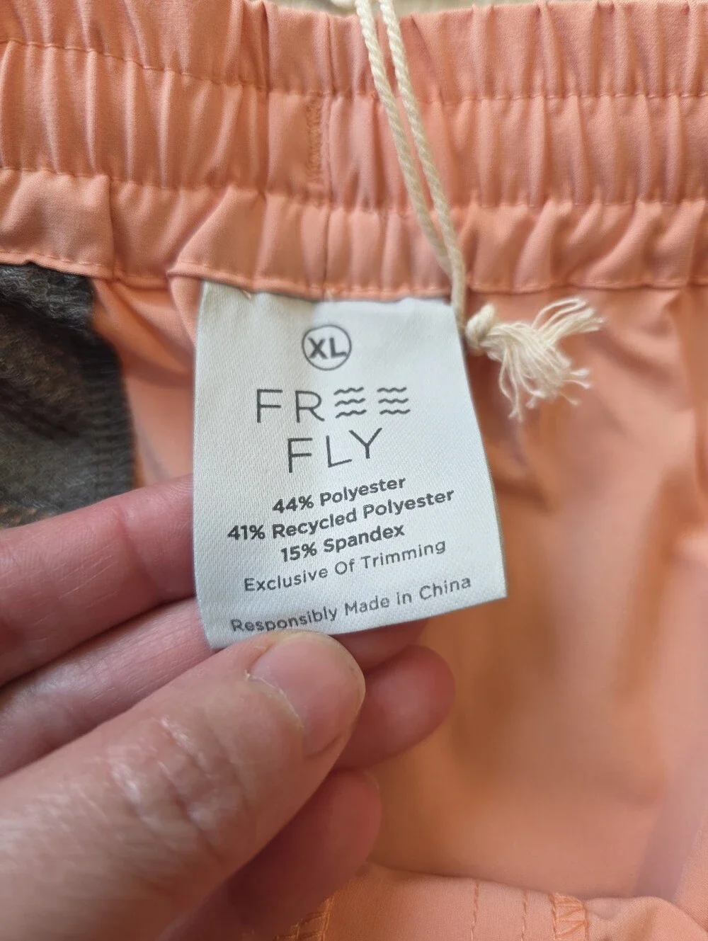 Free Fly Andros Swim Trunks Size XL Orange Dusk